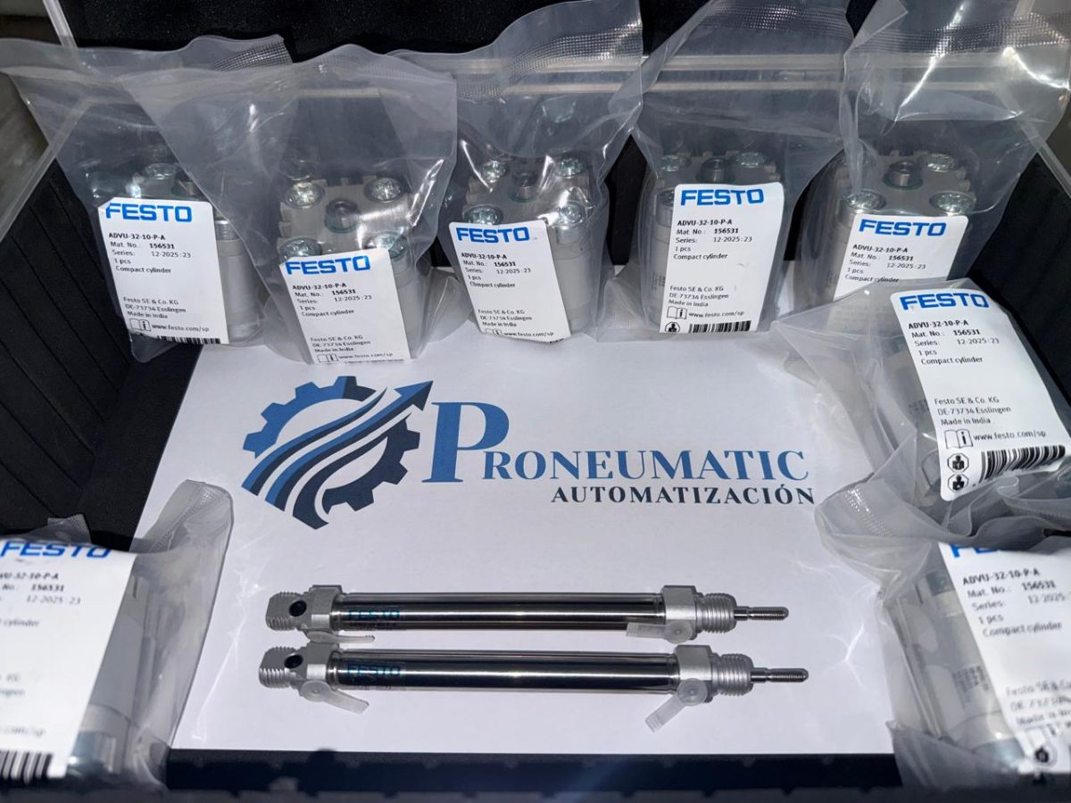 FESTO ADVU compact cylinders and DSNU round cylinders in stock at Proneumatic